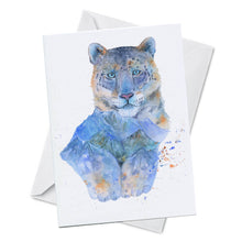 Load image into Gallery viewer, Oladesign - Greeting Card - Stillness - Snow Leopard