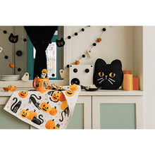 Load image into Gallery viewer, Jubilee Black Cat Beaded Throw Pillow