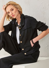 Load image into Gallery viewer, Jayla Linen Blend Jacket - Black