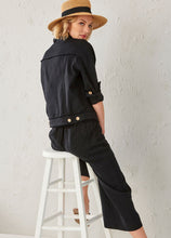 Load image into Gallery viewer, Jayla Linen Blend Jacket - Black
