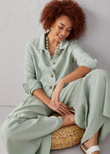 Load image into Gallery viewer, Jayla Linen Blend Jacket - Sage