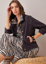 Load image into Gallery viewer, Jayla Linen Blend Jacket - Black