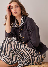 Load image into Gallery viewer, Jayla Linen Blend Jacket - Black