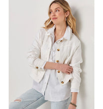 Load image into Gallery viewer, Jayla Linen Blend Jacket - White