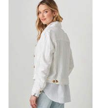 Load image into Gallery viewer, Jayla Linen Blend Jacket - White