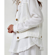Load image into Gallery viewer, Jayla Linen Blend Jacket - White