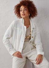 Load image into Gallery viewer, Jayla Linen Blend Jacket - White