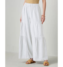 Load image into Gallery viewer, Maya Linen Palazzo Flare Pant - White
