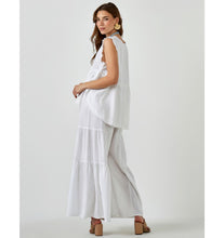 Load image into Gallery viewer, Maya Linen Palazzo Flare Pant - White