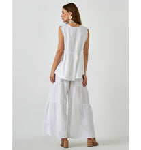 Load image into Gallery viewer, Maya Linen Palazzo Flare Pant - White