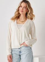 Load image into Gallery viewer, Cashmere Blend V-Neck Cardigan - White
