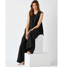 Load image into Gallery viewer, Maya Linen Palazzo Flare Pant - Black