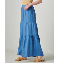 Load image into Gallery viewer, Maya Linen Palazzo Flare Pant - Blue