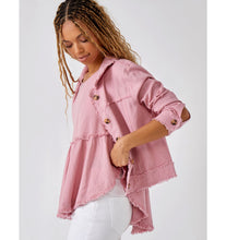 Load image into Gallery viewer, Jayla Linen Blend Jacket - Dusty Rose