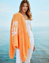 Load image into Gallery viewer, Chunky Apres Sun Knit Cardigan Orange