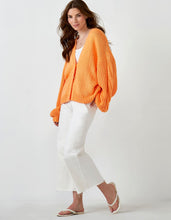 Load image into Gallery viewer, Chunky Apres Sun Knit Cardigan Orange