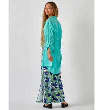 Load image into Gallery viewer, Beach Crinkled Button Down Shirt - Aqua
