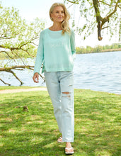Load image into Gallery viewer, Summer Callout Crew Neck - Aqua
