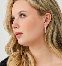 Load image into Gallery viewer, Heart Drop Stud Earrings