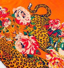 Load image into Gallery viewer, Tiger Print Scarf - Orange
