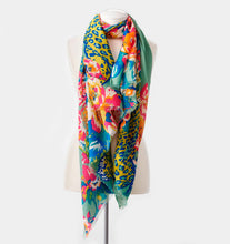 Load image into Gallery viewer, Tiger Print Scarf - Green