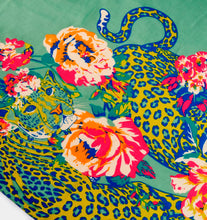 Load image into Gallery viewer, Tiger Print Scarf - Green