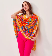 Load image into Gallery viewer, Orange Printed Sarong
