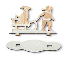 Load image into Gallery viewer, Wood Christmas Kids Pulling Sled