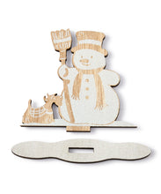 Load image into Gallery viewer, Wood Snowman Table Decor