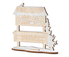 Load image into Gallery viewer, Wood Christmas Tree Farm Sign