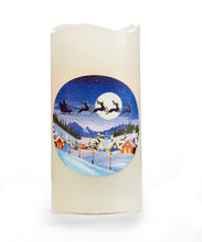 Load image into Gallery viewer, Holiday Projection Candle W/Timer - Starry Night