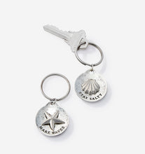 Load image into Gallery viewer, Beachcomber Silver Shell Keychain