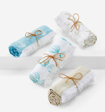 Load image into Gallery viewer, Beachcomber Rolled Coastal Tea Towel