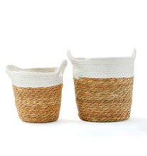 Load image into Gallery viewer, Two-Tone Rope Basket