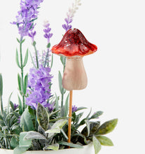 Load image into Gallery viewer, Ceramic Mushroom Plant Pick