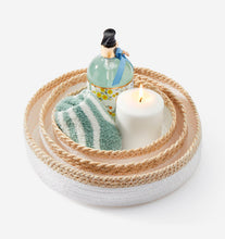 Load image into Gallery viewer, French Countryside White & Natural Woven Storage Basket