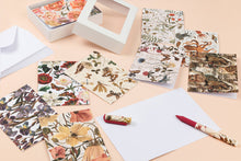 Load image into Gallery viewer, BV by Bruno Visconti - Notecards with Envelopes - Set of 16 "Greens and Flowers"