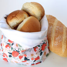 Load image into Gallery viewer, Colibri Canada - Reusable Bread Bag - Strawberry Patch