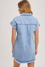 Load image into Gallery viewer, Bluivy - Denim Shirt Mini Dress