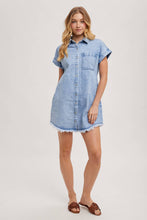 Load image into Gallery viewer, Bluivy - Denim Shirt Mini Dress