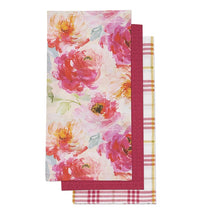 Load image into Gallery viewer, Peony Kitchen Towel Set Of 3
