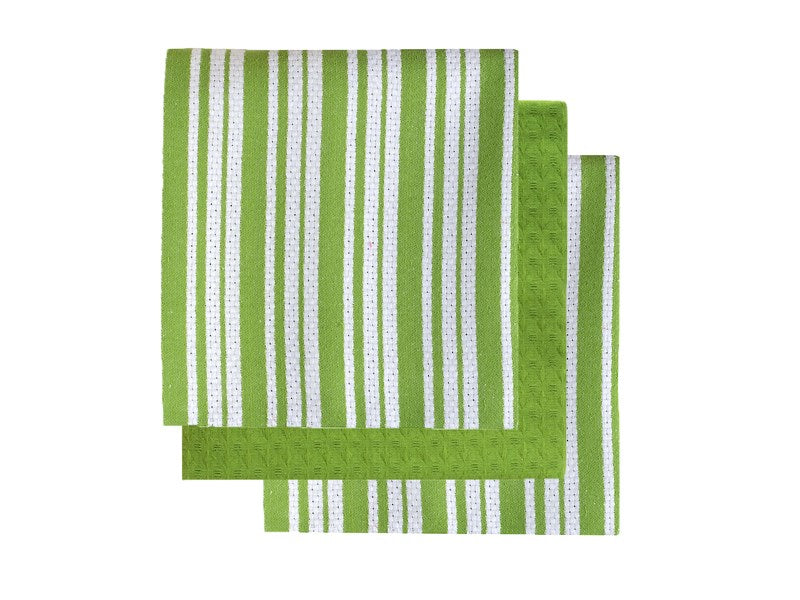 Bistro Basket Tea Towel Set/3 - Green