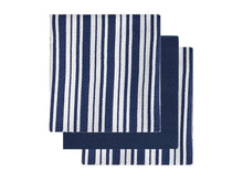 Load image into Gallery viewer, Bistro Basket Tea Towel Set/3 - Navy
