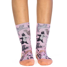 Load image into Gallery viewer, Good Luck Sock - Women's Yoga Cats Socks
