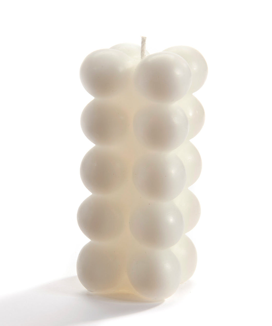 Tall White Bubble Candle