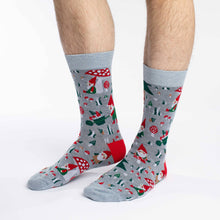 Load image into Gallery viewer, Good Luck Sock - Men's Woodland Gnomes Socks
