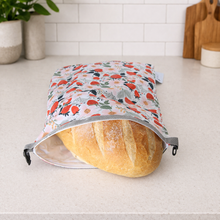 Load image into Gallery viewer, Colibri Canada - Reusable Bread Bag - Strawberry Patch
