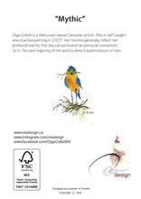 Load image into Gallery viewer, Oladesign - Greeting Card - Gathering - Watercolour Bird Flowers Bee
