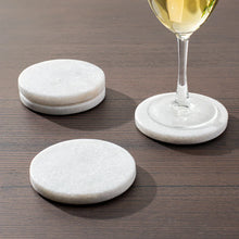 Load image into Gallery viewer, Marble Round Coaster Set
