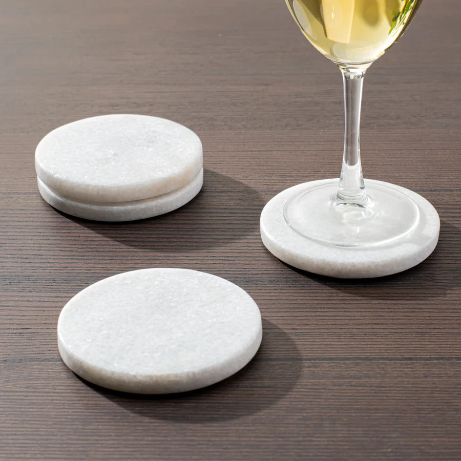 Marble Round Coaster Set